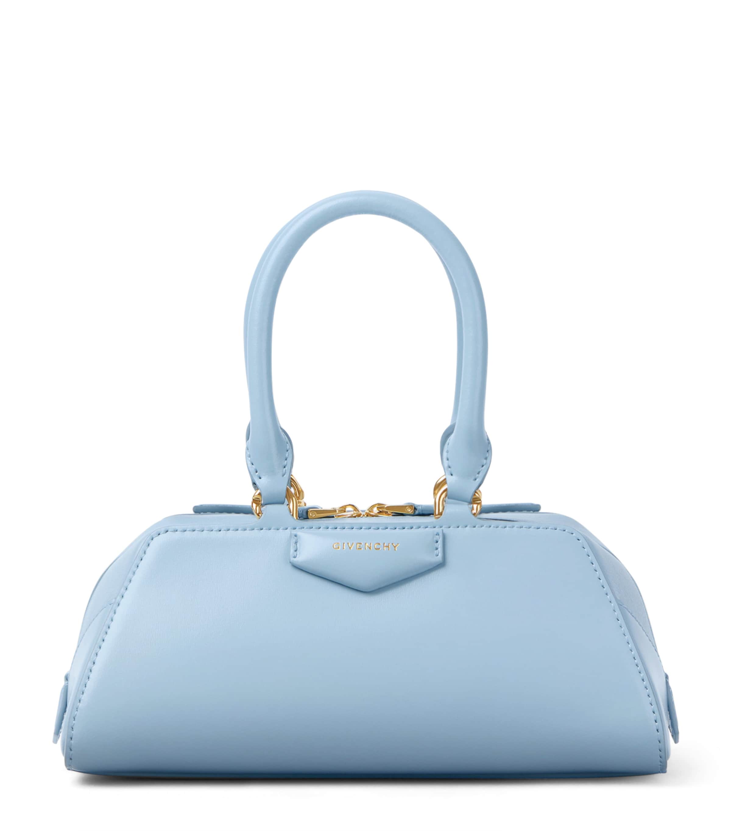 Mini Leather Antigona East-West Top-Handle Bag