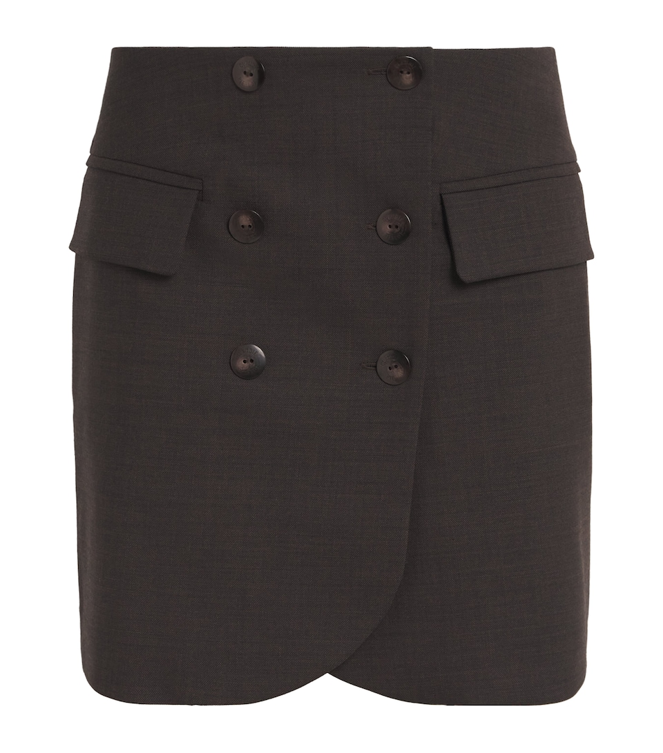 Wool-Blend Mini Skirt