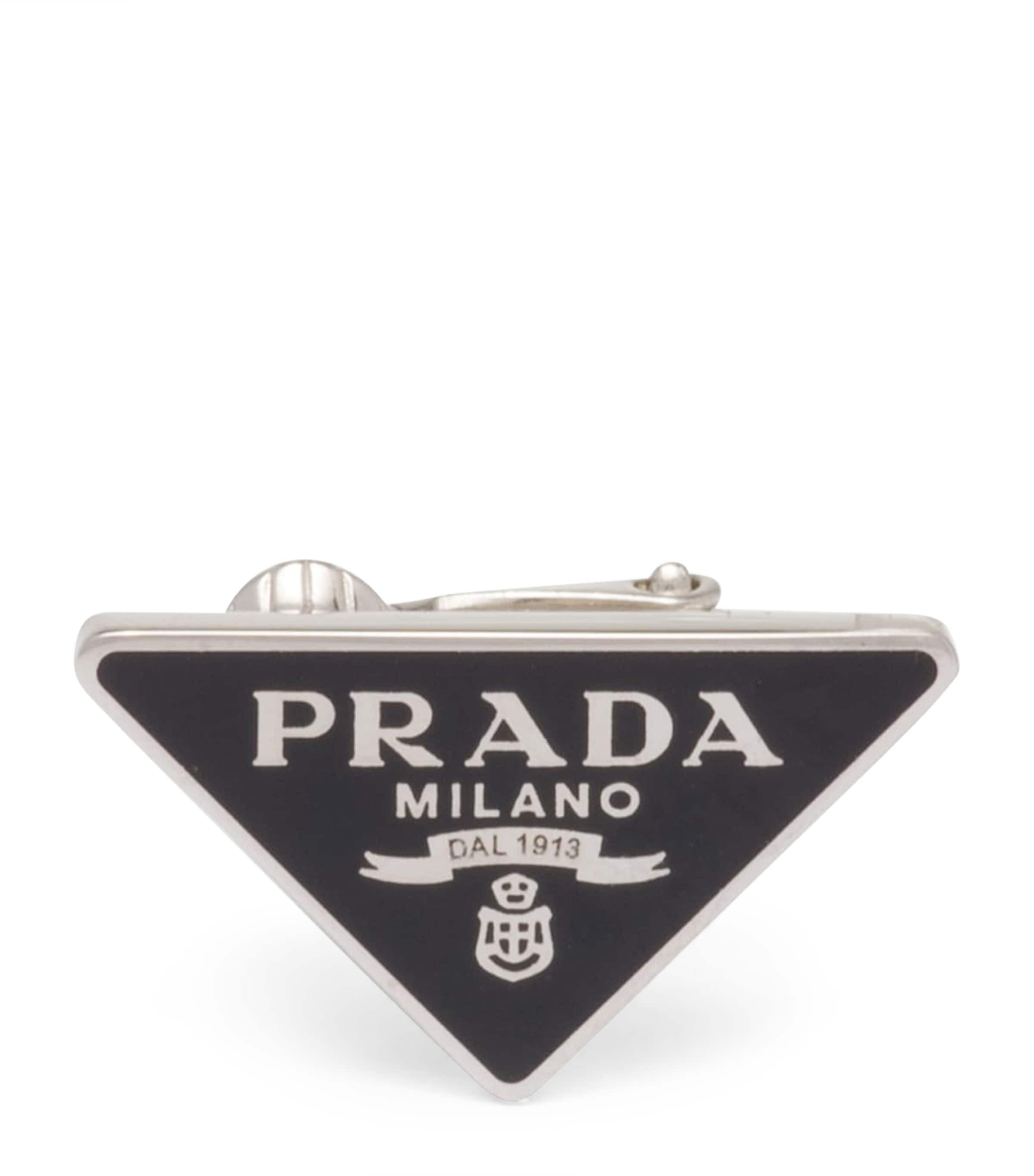 Prada Triangle Single Clip Earring