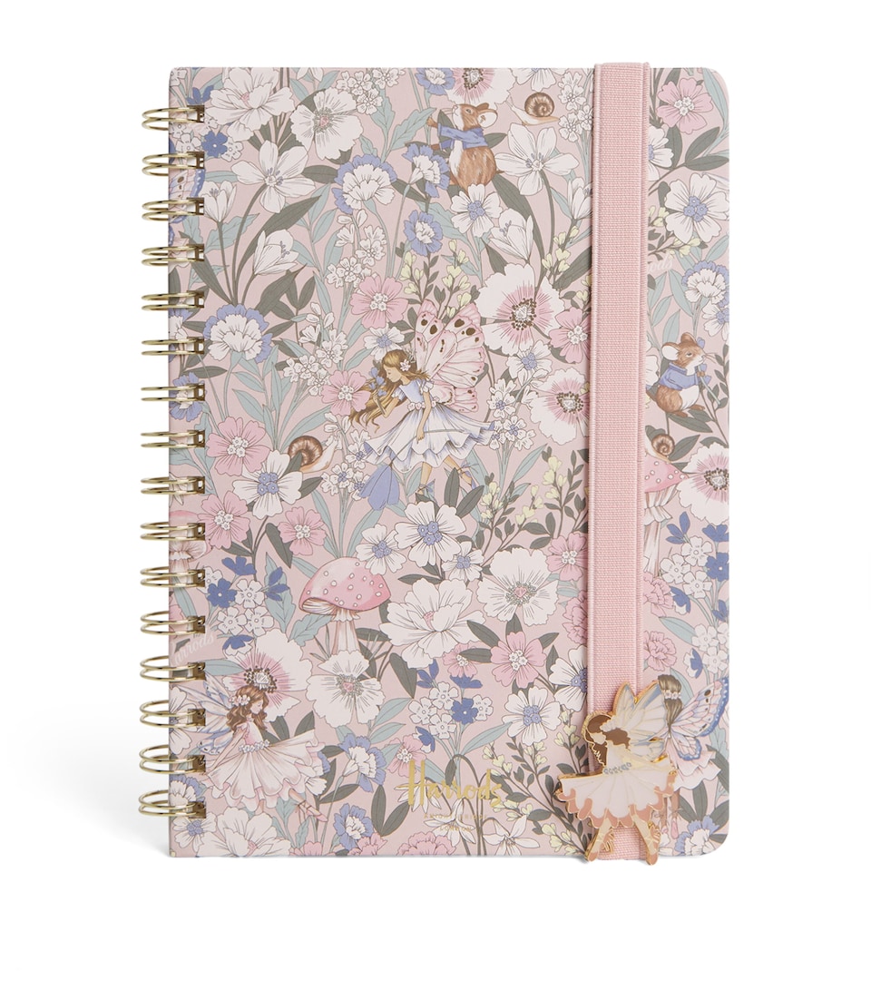 Harrods Woodland Fairy A5 Notebook Pink