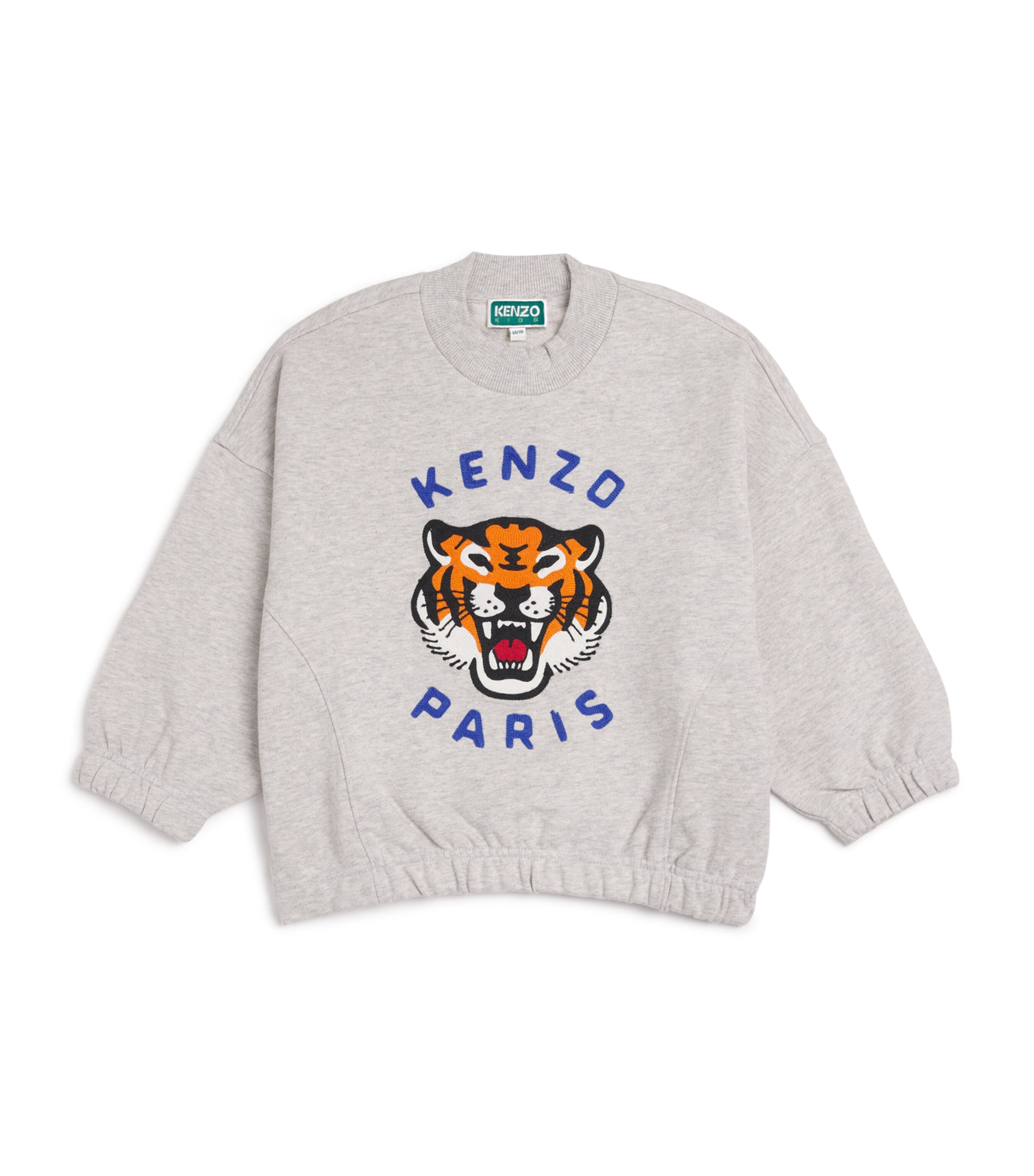 Cotton-Blend Crochet-Tiger Sweatshirt (2-14 Years)