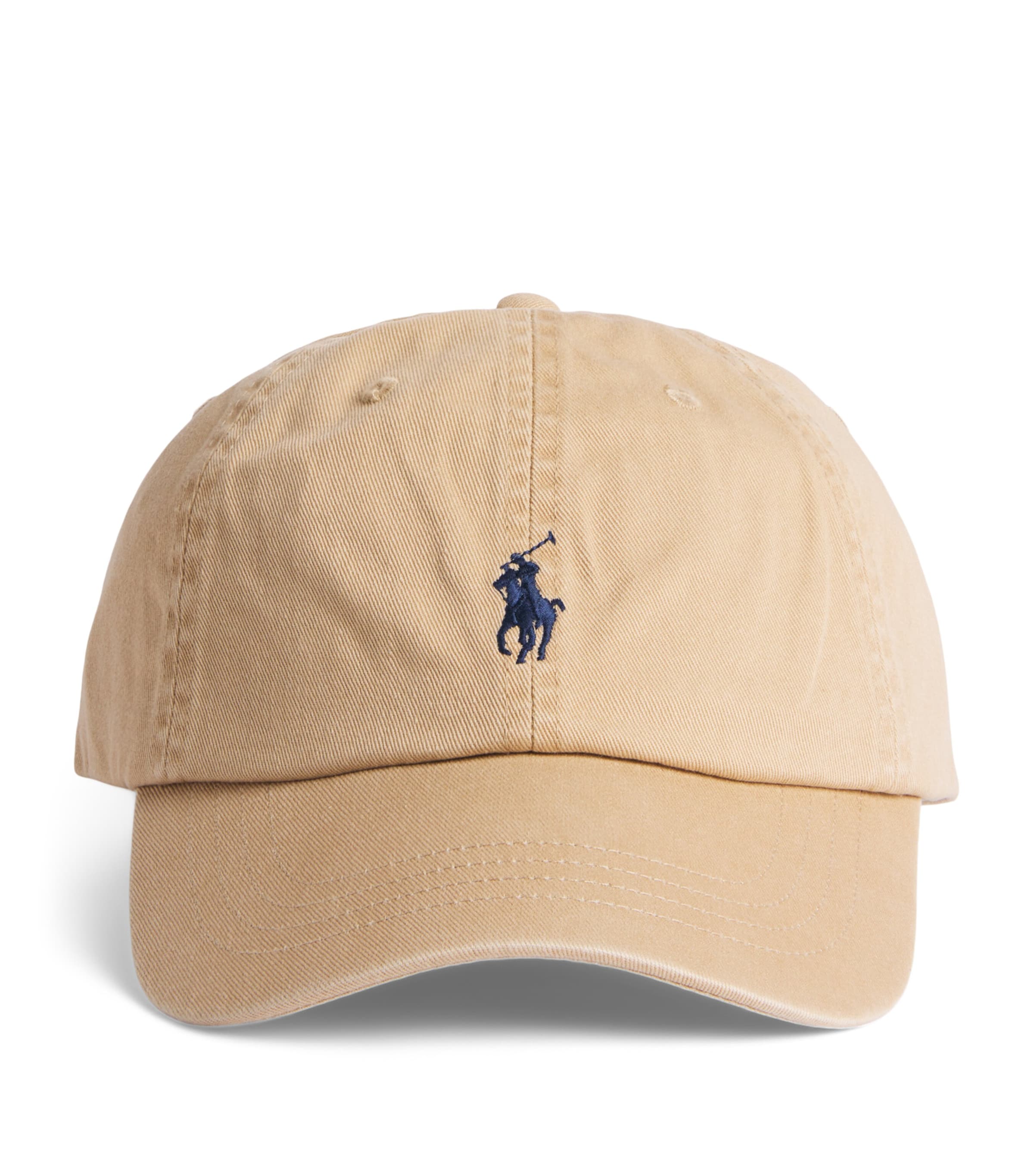 Polo Ralph Lauren Cotton Polo Pony Baseball Cap Vintage Khaki