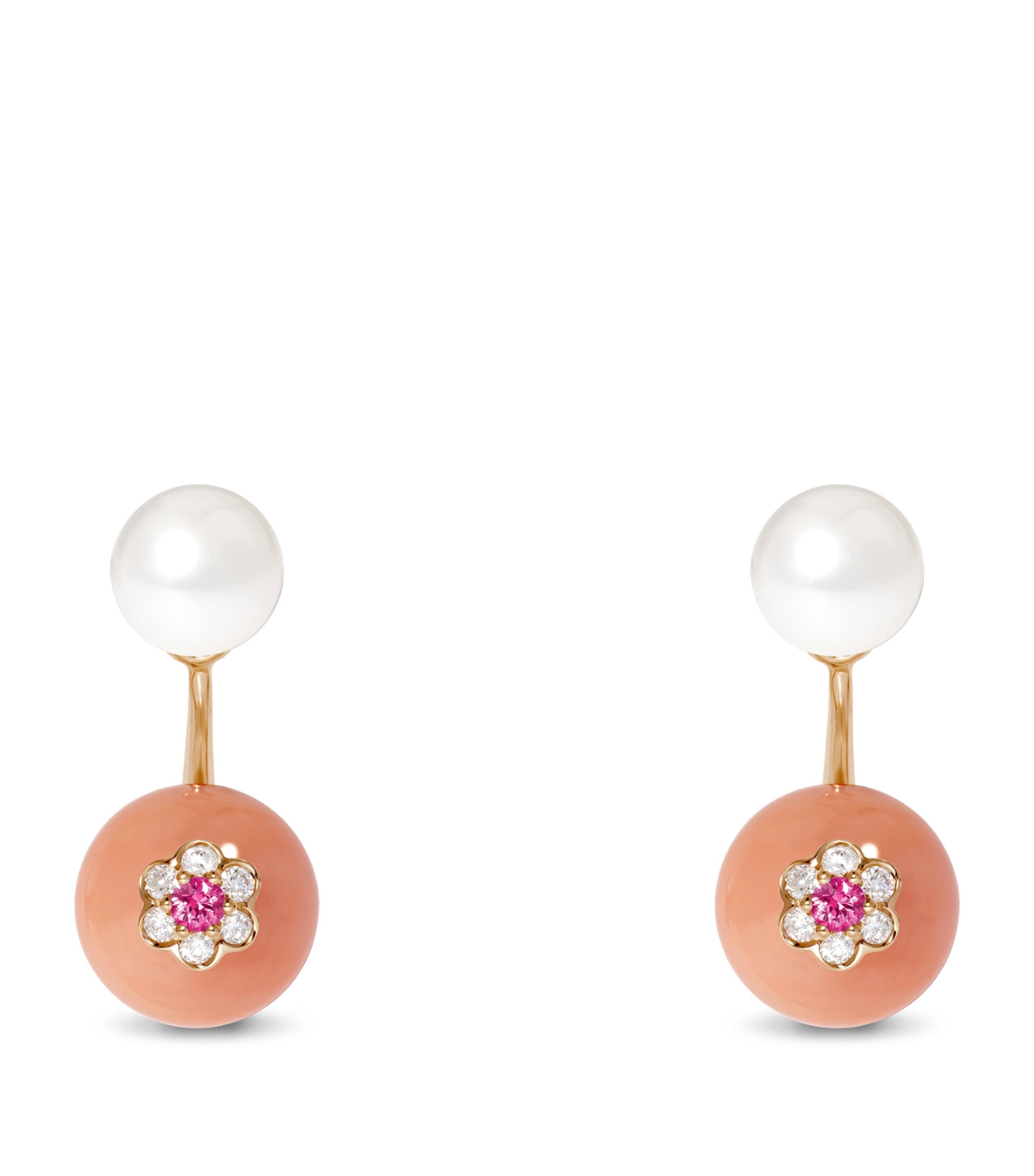 Rose Gold, Diamond and Sapphire Berry Ear Jacket