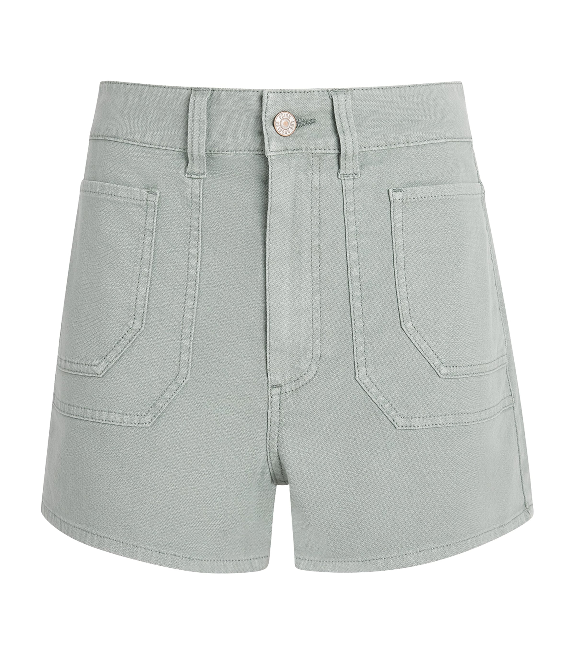 PAIGE Womens Laken Denim Shorts Vintage Seaglass