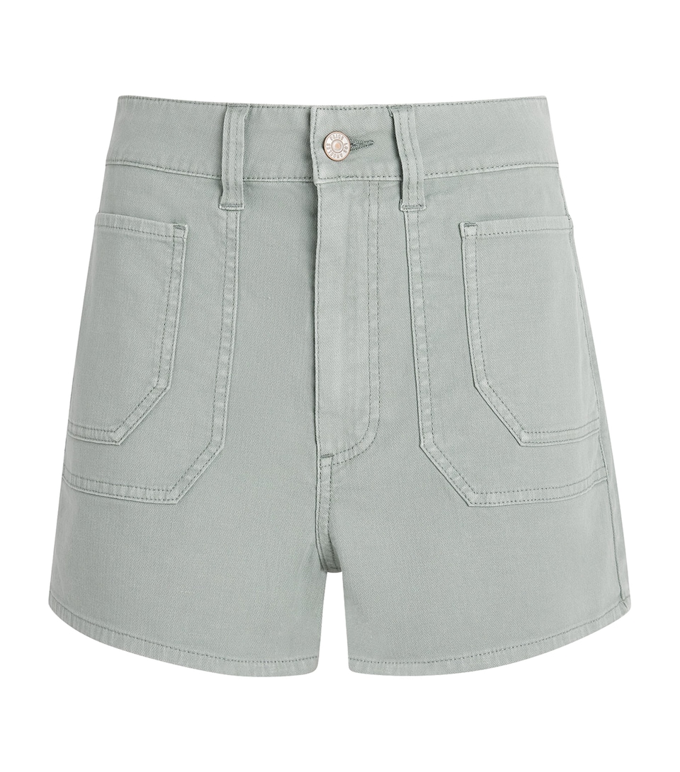 PAIGE Womens Laken Denim Shorts Vintage Seaglass