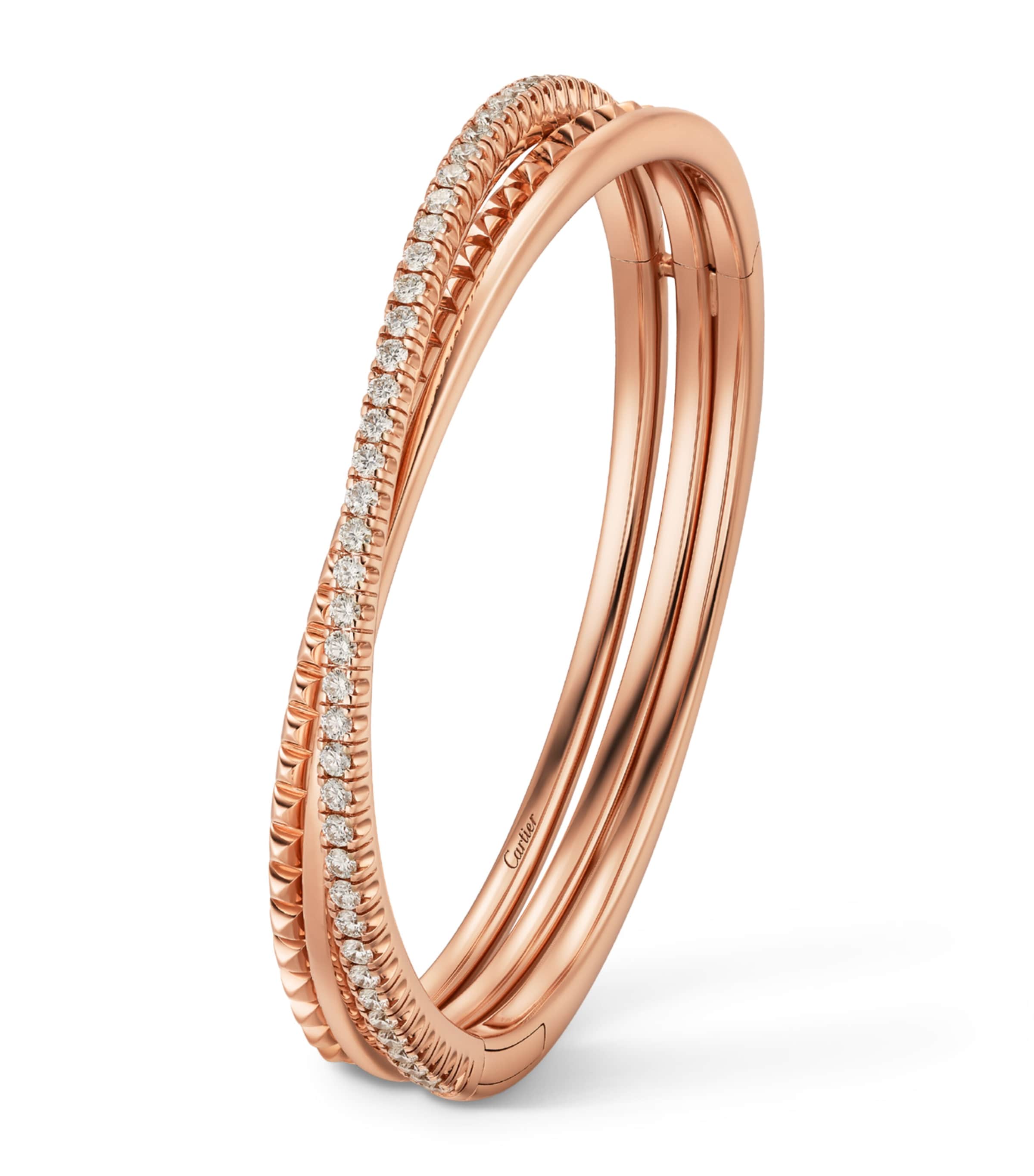 Cartier Rose Gold and Diamond Étincelle de Cartier Bangle Rose Gold