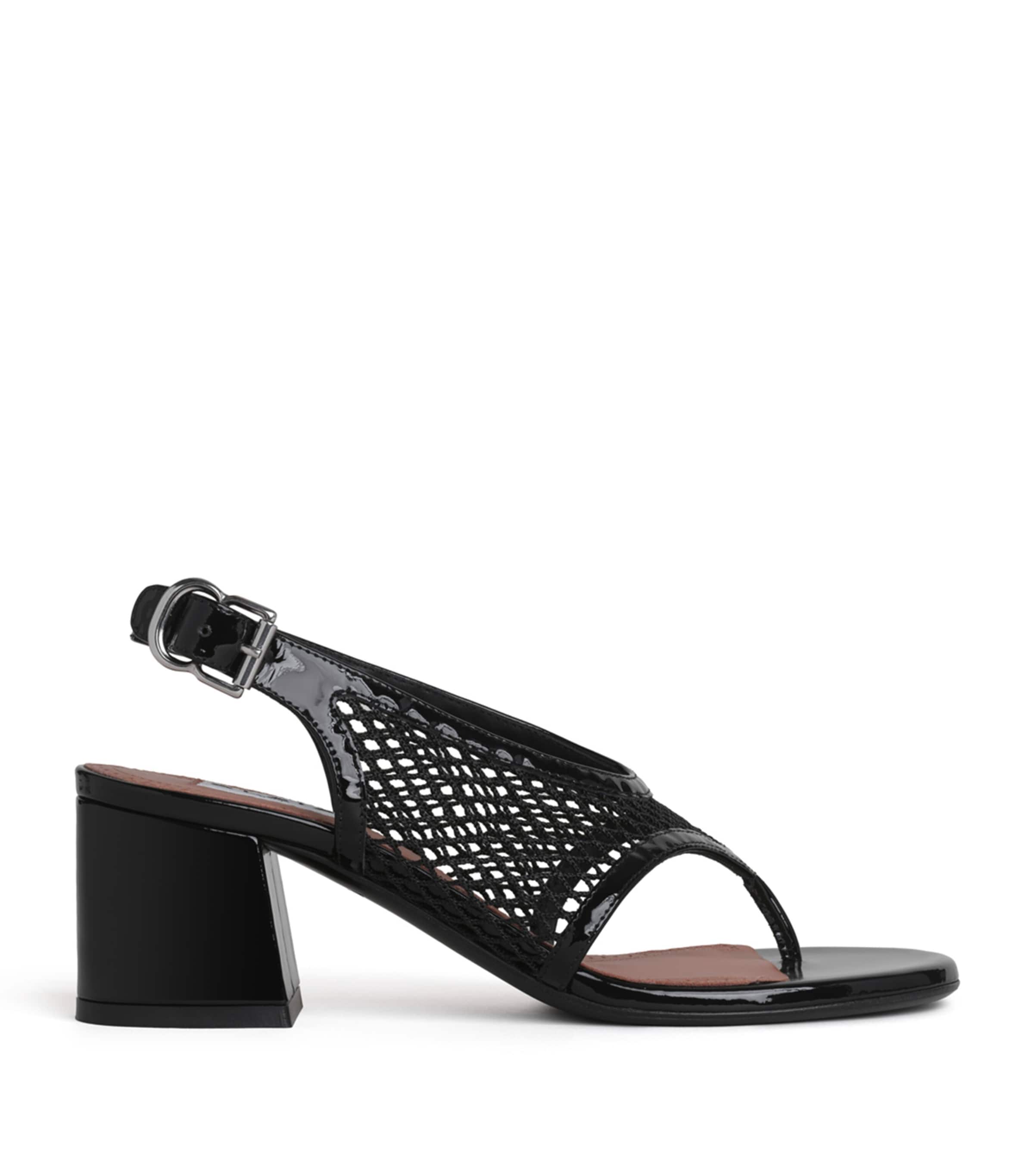 Alaïa Fishnet Sandals 55 Black