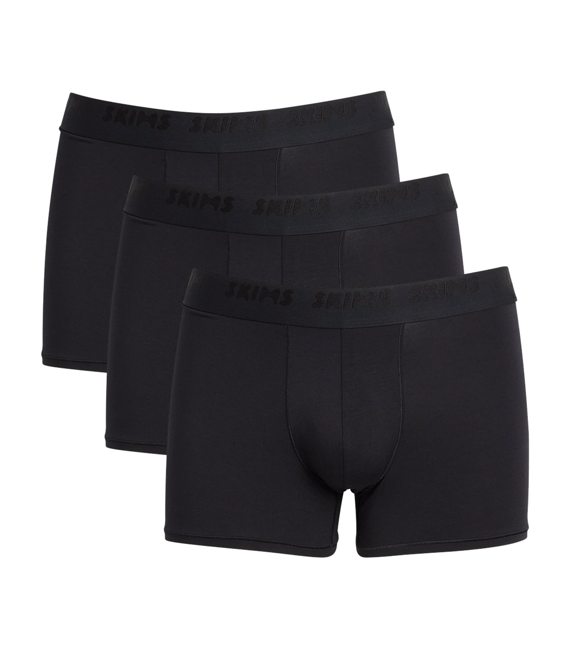 Skims Mens Stretch Boxer Briefs (Pack of 3) Obsidian