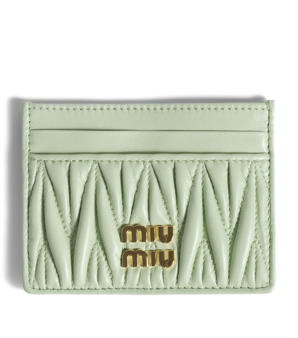 Nappa Leather Matelassé Card Holder