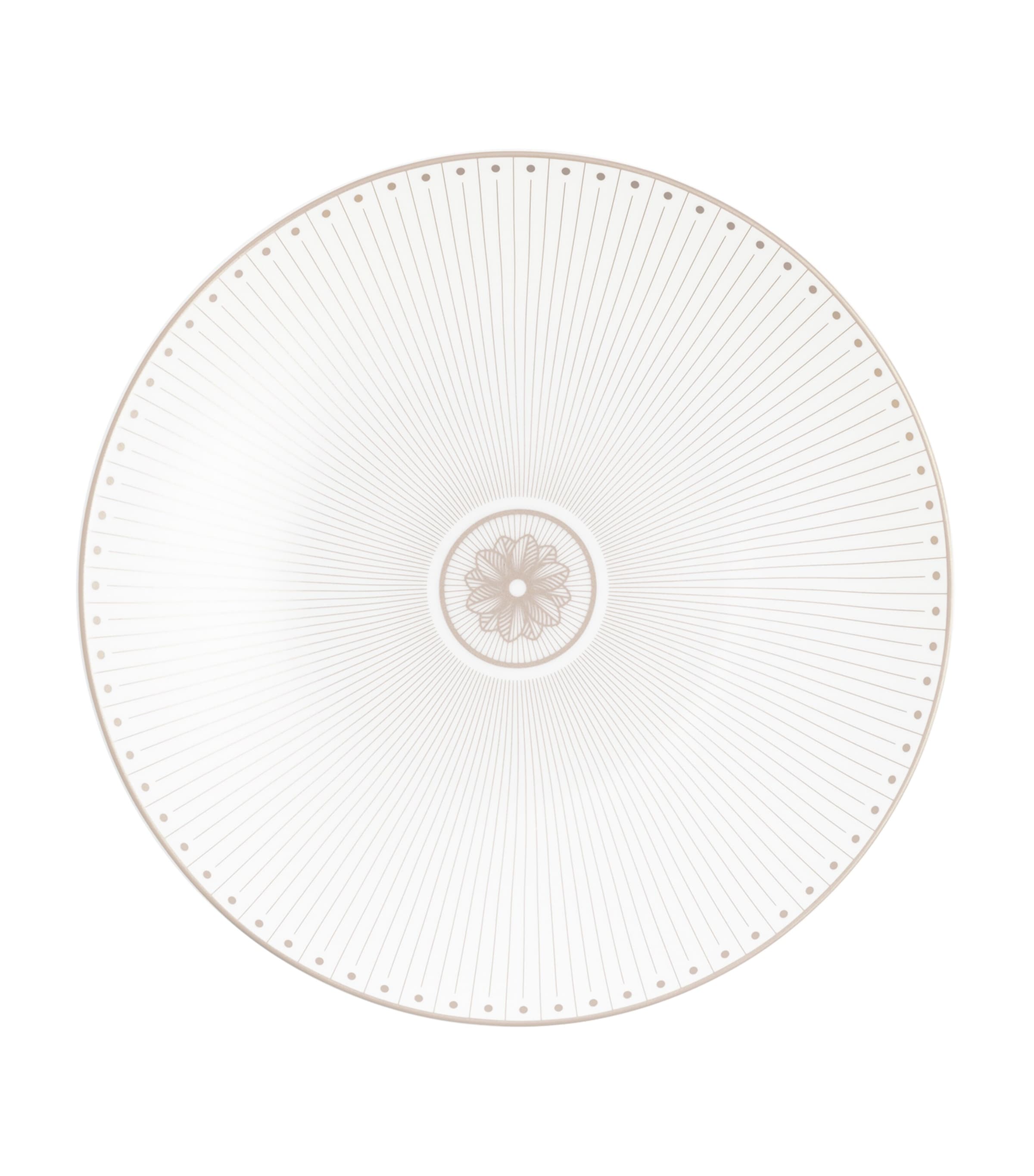 Christofle Porcelain Malmaison Platinum Impériale Dessert Plate (21.5cm) Silver