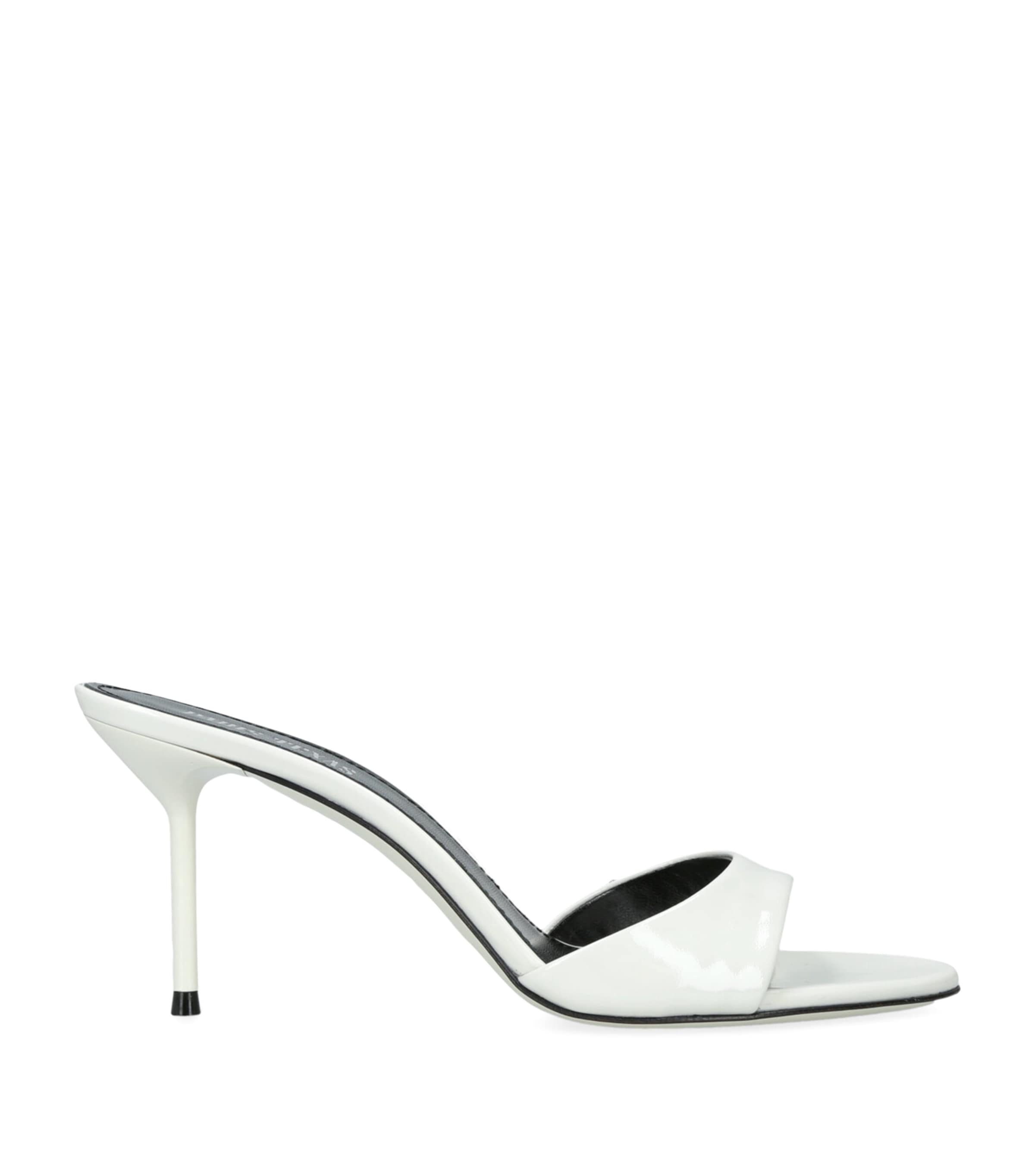 Paris Texas Patent Leather Lidia Mules 70 White