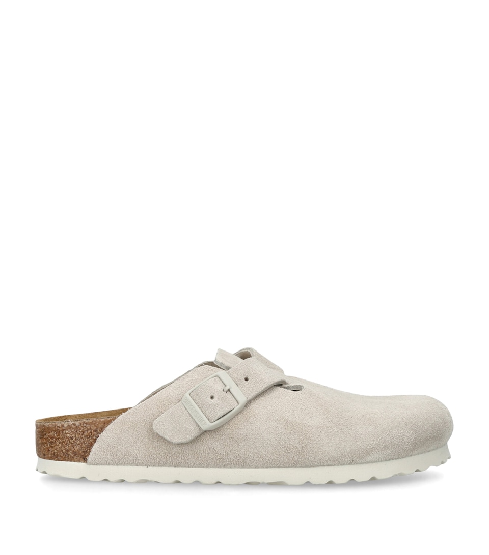 Suede Boston Clogs