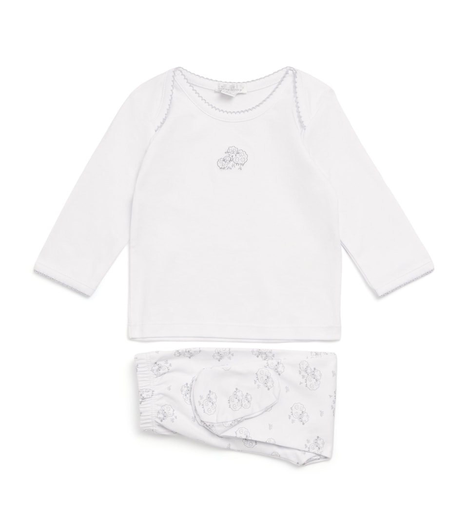 Pima Cotton Sweet Sheep Top and Footed Leggings Set (Newborn-9 Months)