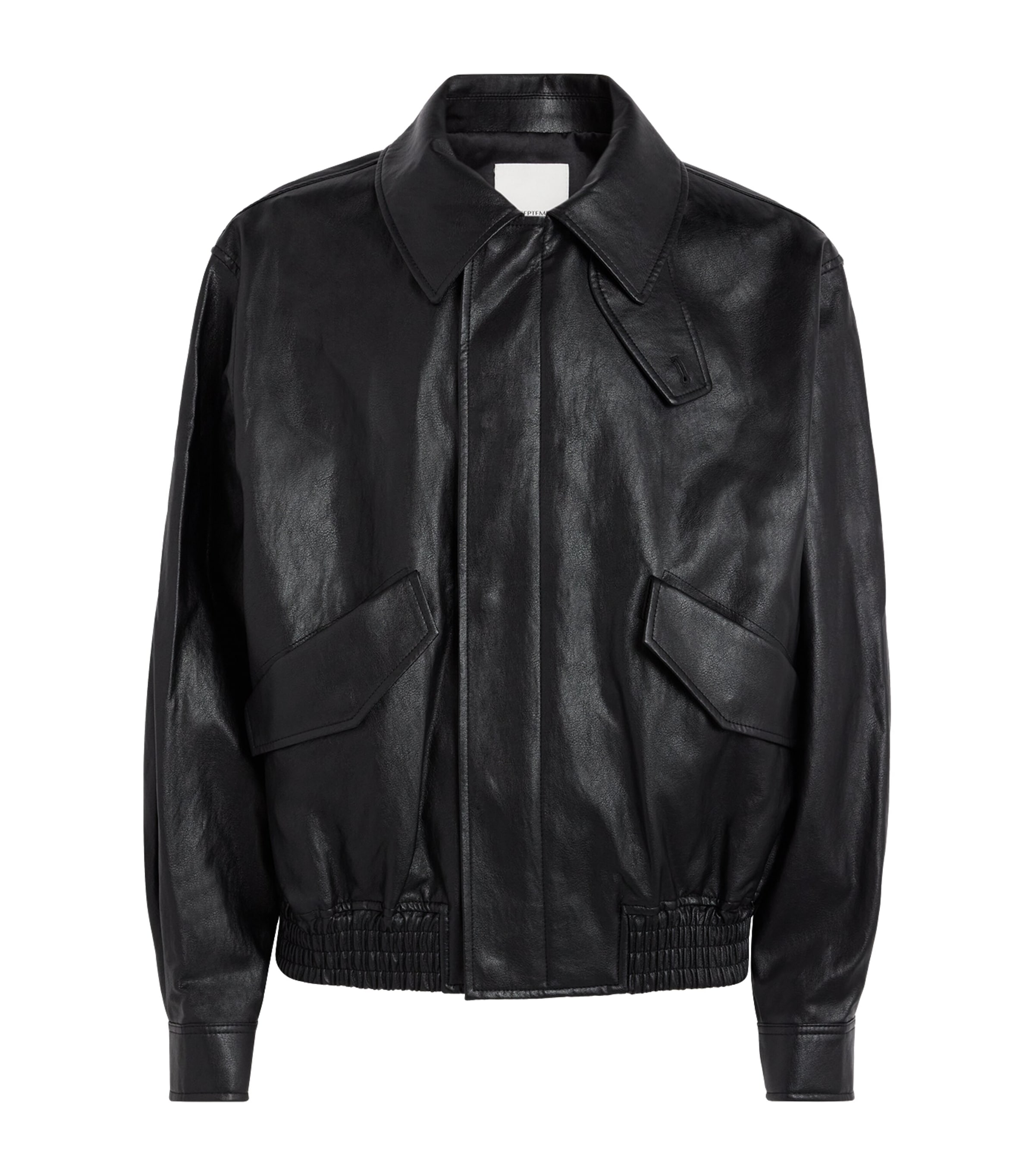 Le 17 Septembre Mens Faux Leather Jacket Black