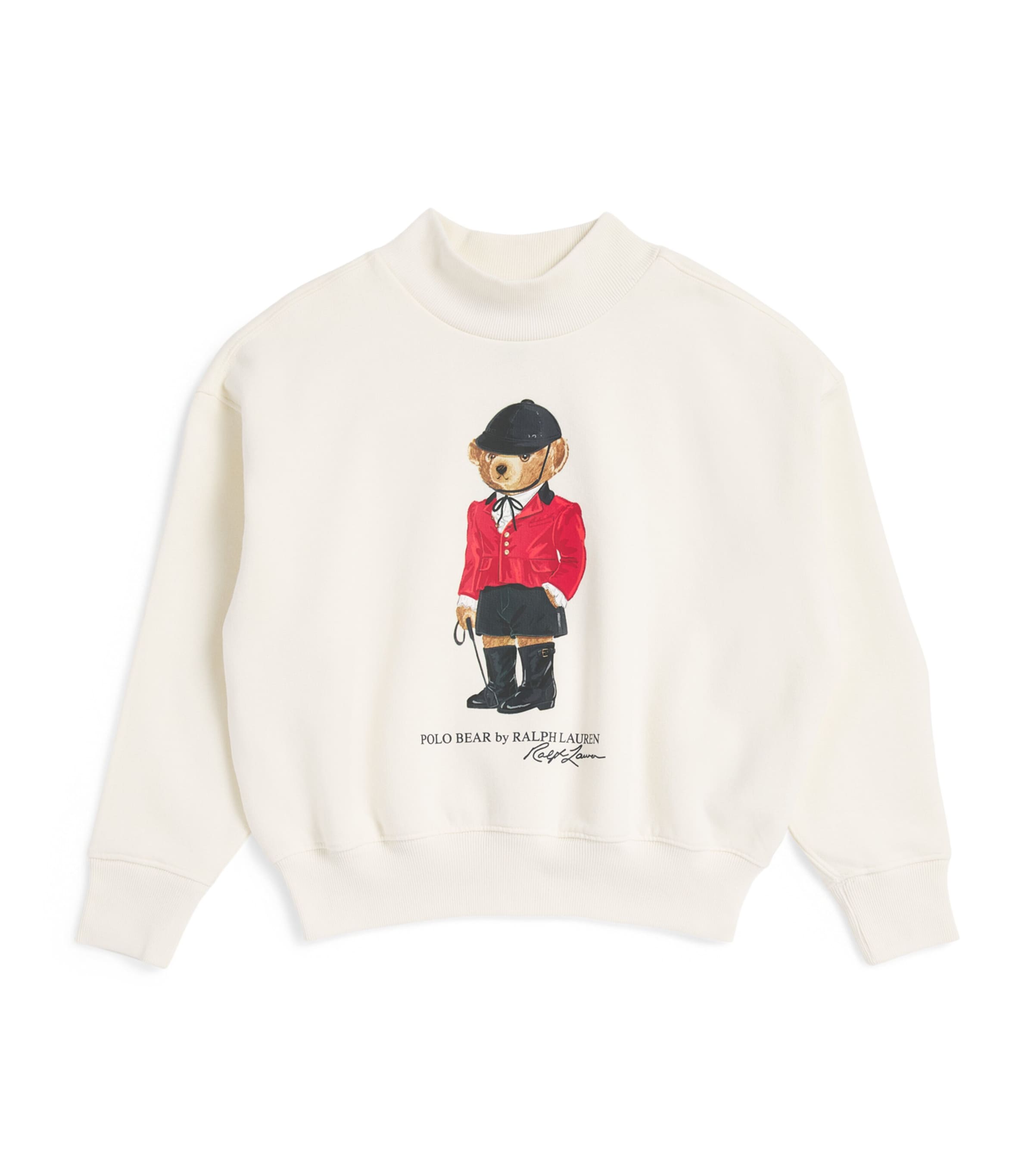 Ralph Lauren Kids Polo Bear Sweatshirt (7-14 Years) Clubhouse Cream