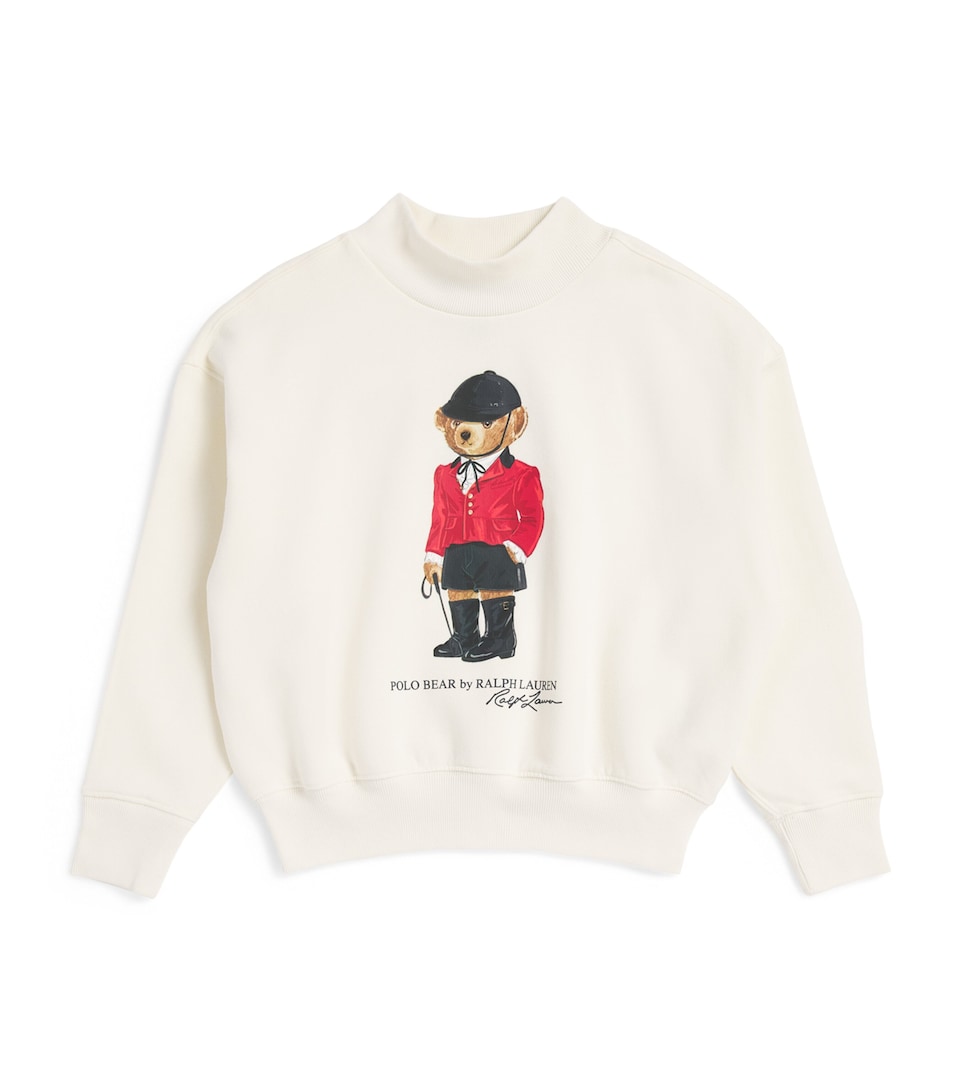 Ralph Lauren Kids Polo Bear Sweatshirt (7-14 Years) Clubhouse Cream