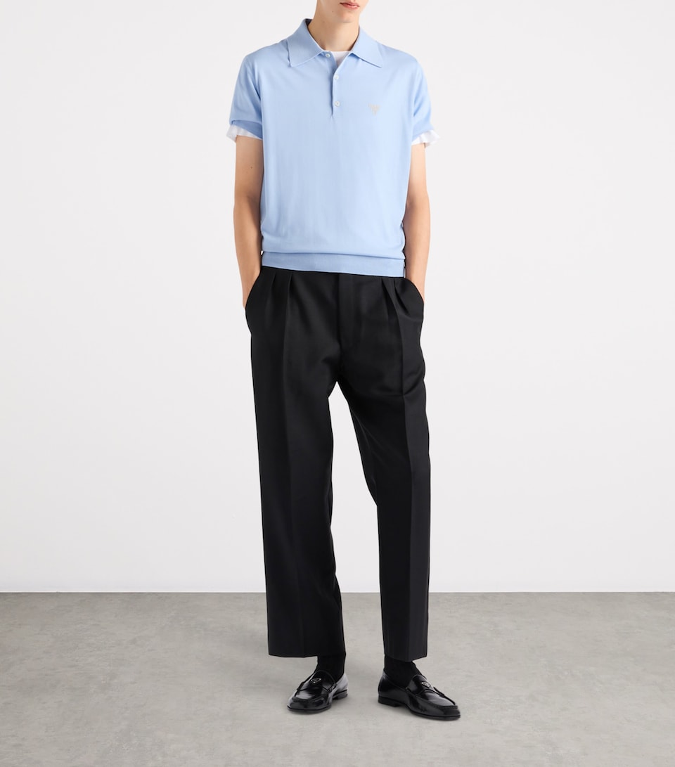Superfine Fleece Wool Polo Shirt