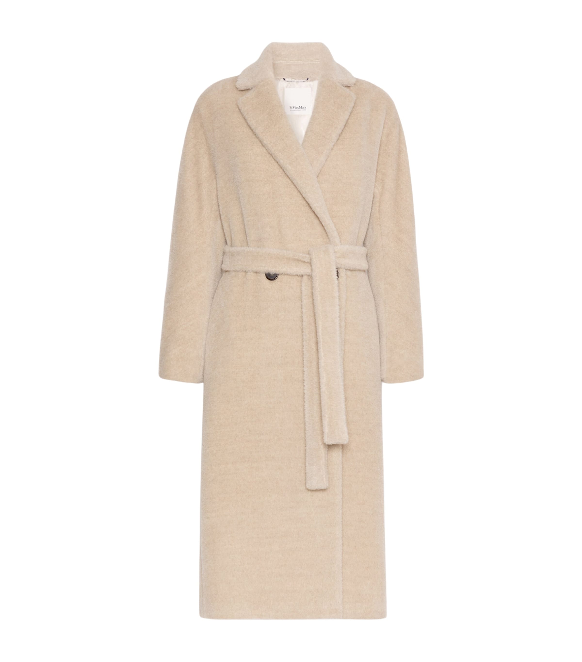 Max Mara Womens Alpaca-Wool Coat Albino
