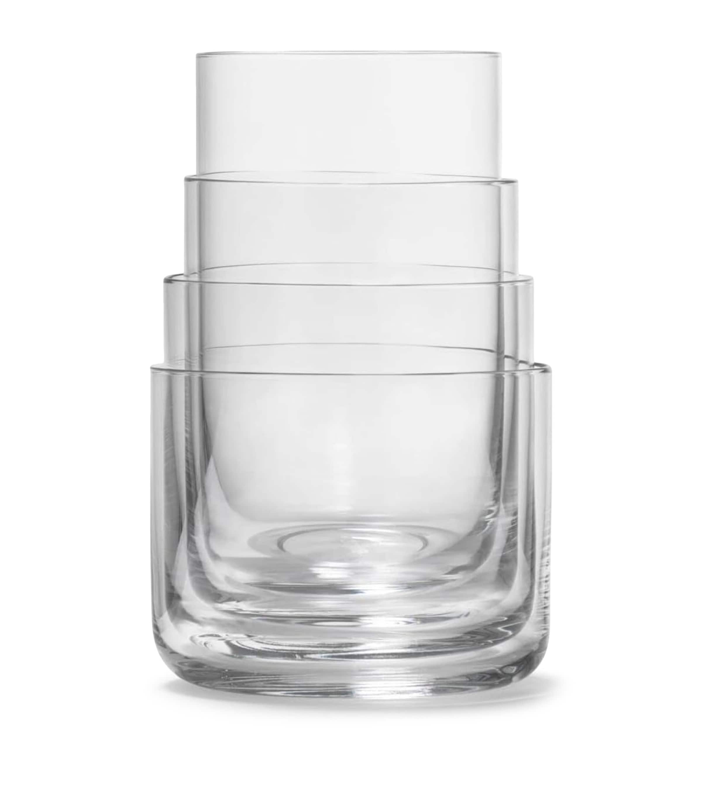 AARKE Crystal Nesting Tumblers (Set of 4) Clear