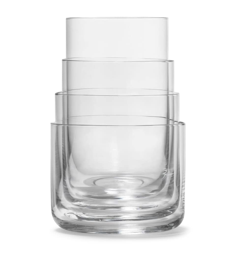 AARKE Crystal Nesting Tumblers (Set of 4) Clear