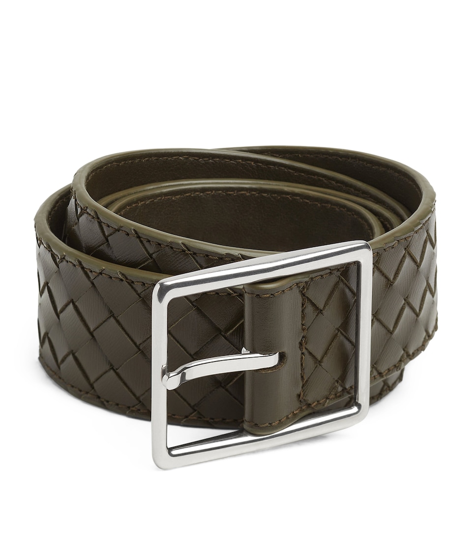 Leather Intrecciato Piccolo Belt