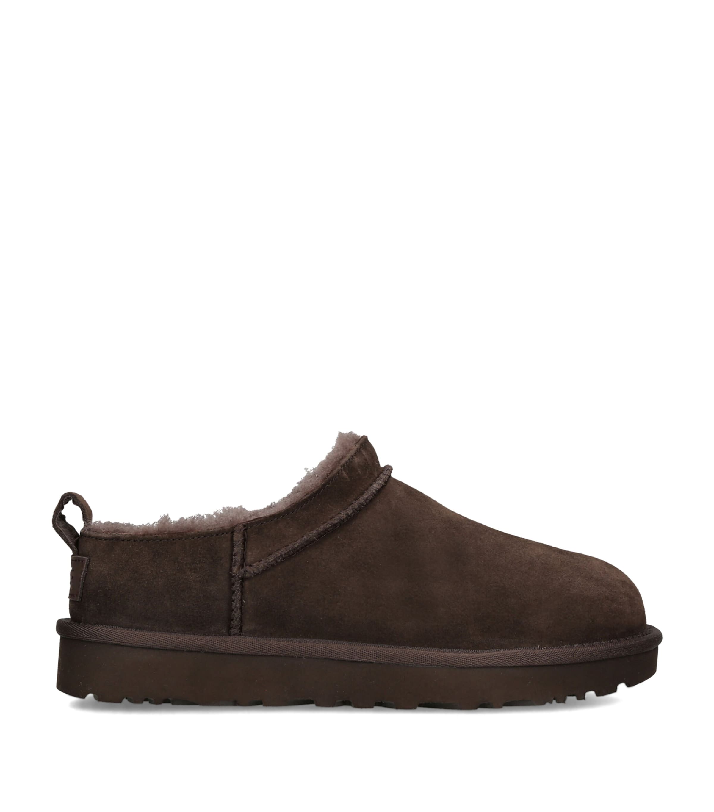 UGG Suede Classic Micro Boots Dark Brown