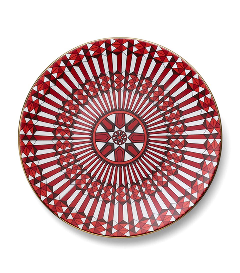 Baccarat Arcadia Red Bread Plate (16cm) Clear