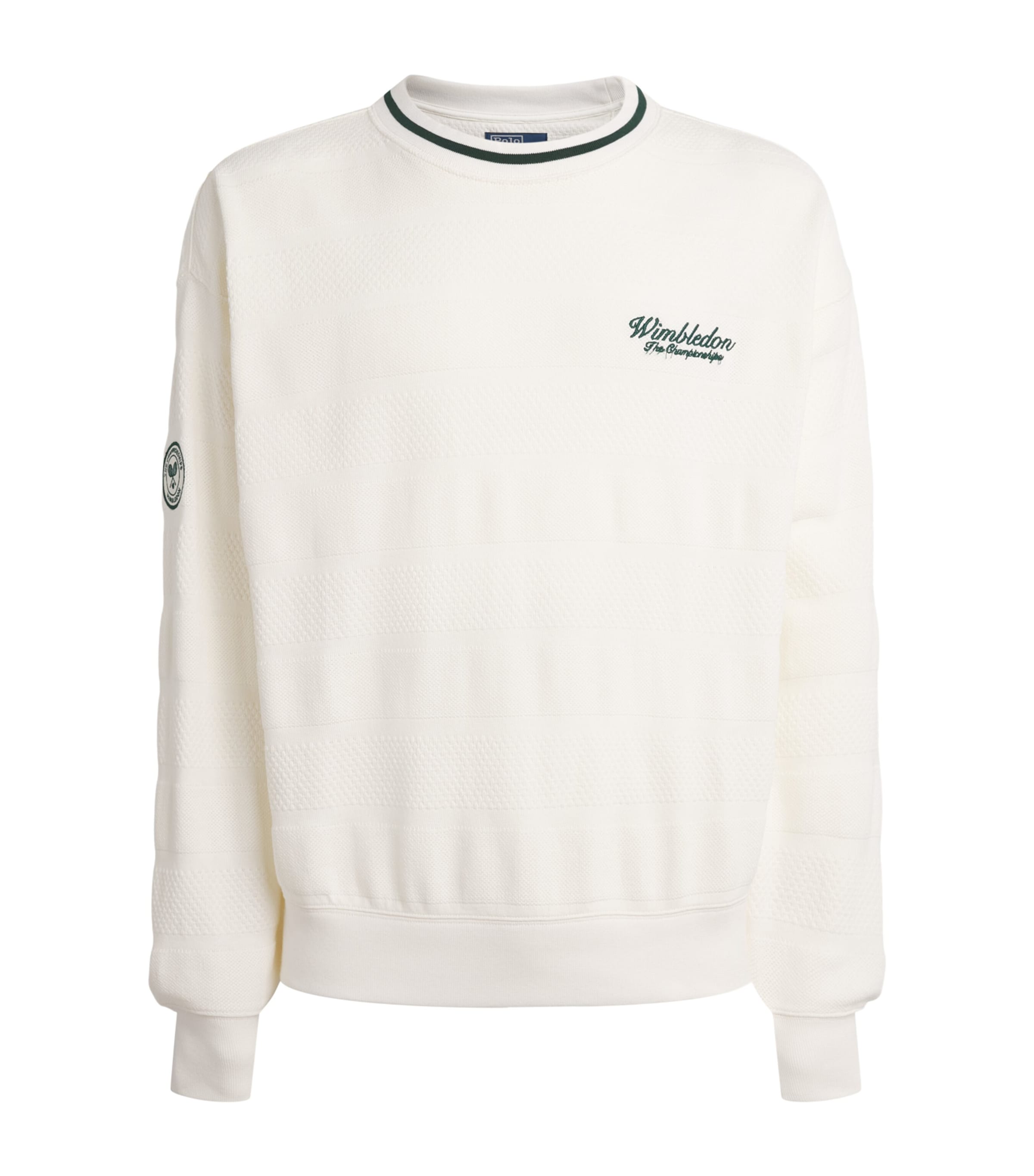 Polo Ralph Lauren Mens x Wimbledon Cotton Sweater Deckwash White