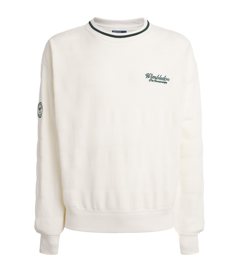 Polo Ralph Lauren Mens x Wimbledon Cotton Sweater Deckwash White