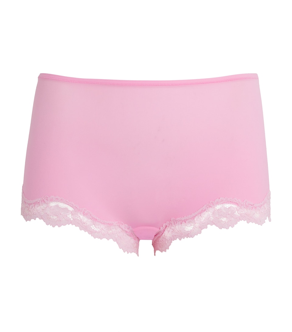 Lace-Trim Fits Everybody Boyshort Briefs