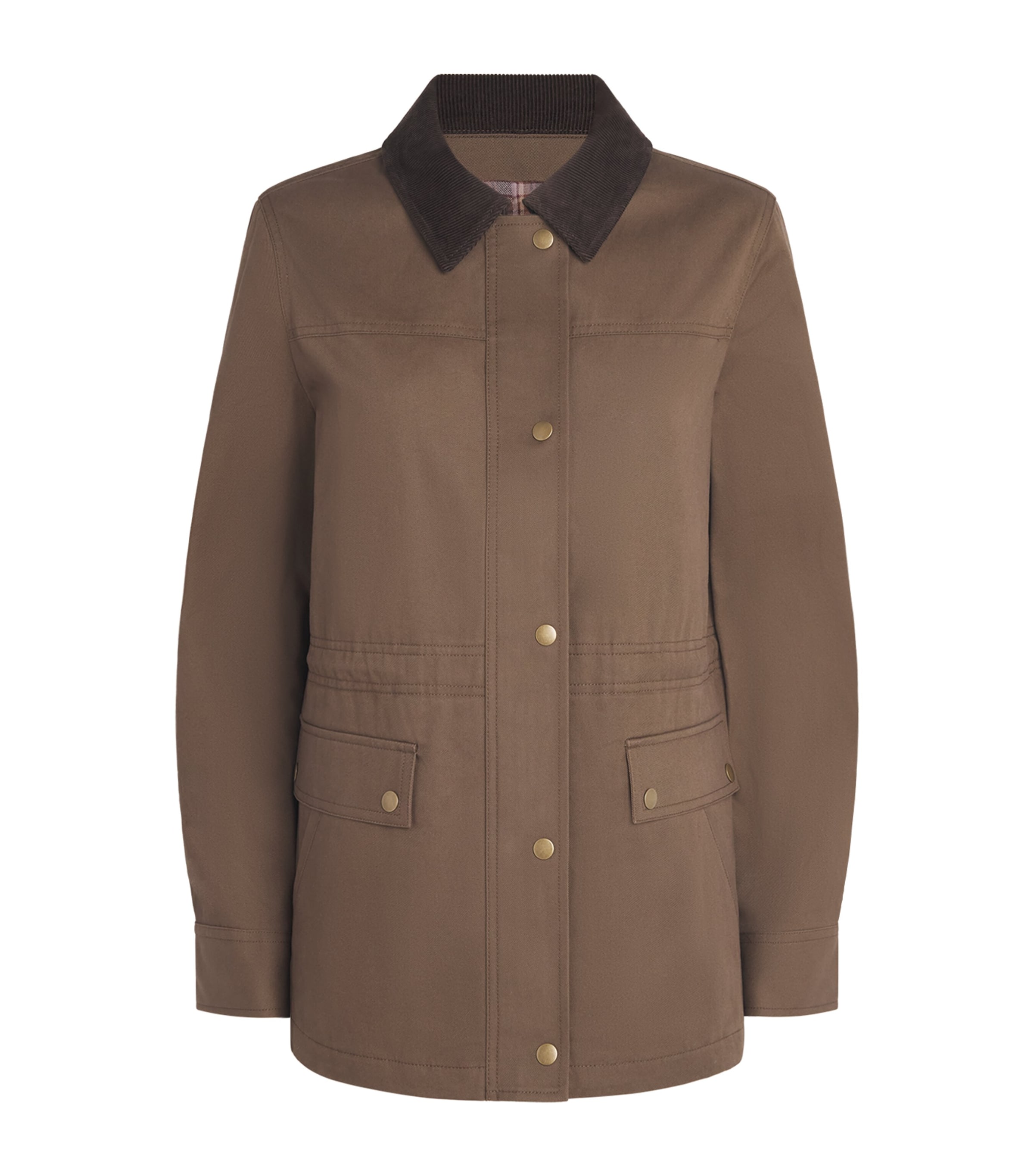 PAIGE Womens Cotton Horizon Jacket Brown