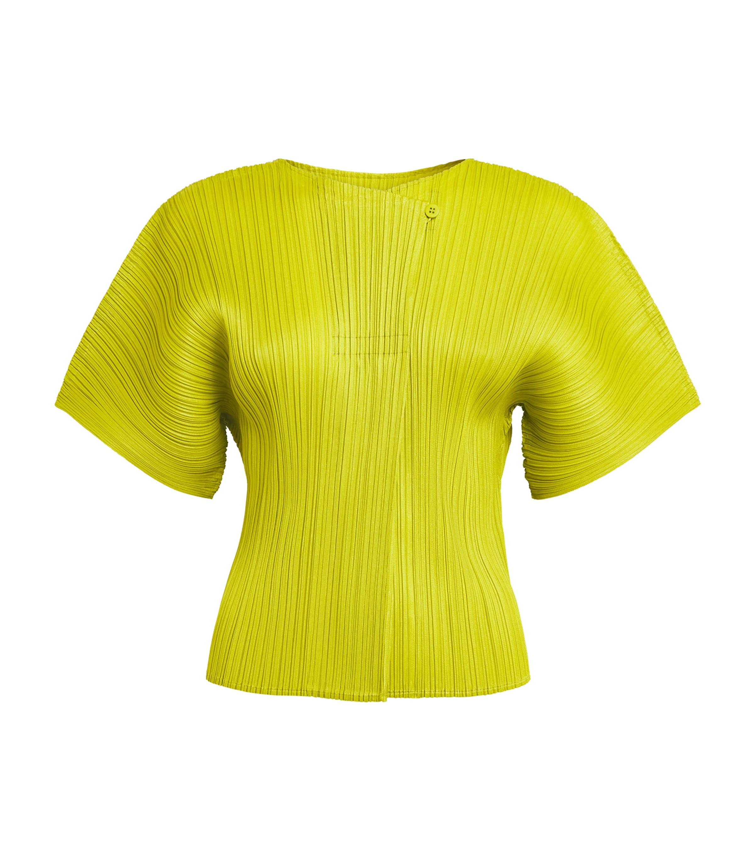 Pleats Please Issey Miyake Womens Monthly Colors June Top Yellow Green