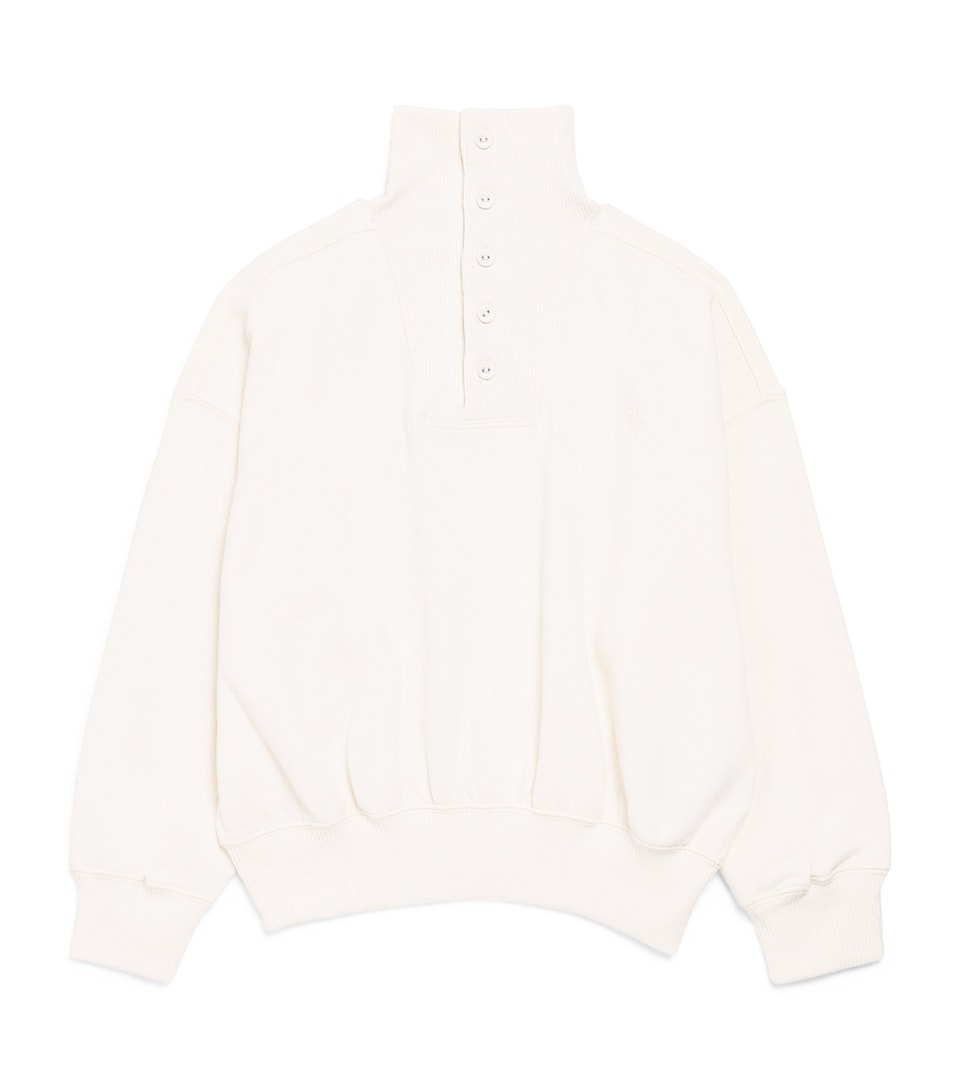 Ralph Lauren Kids High-Neck Sweatshirt (7-14 Years) Estate Cream