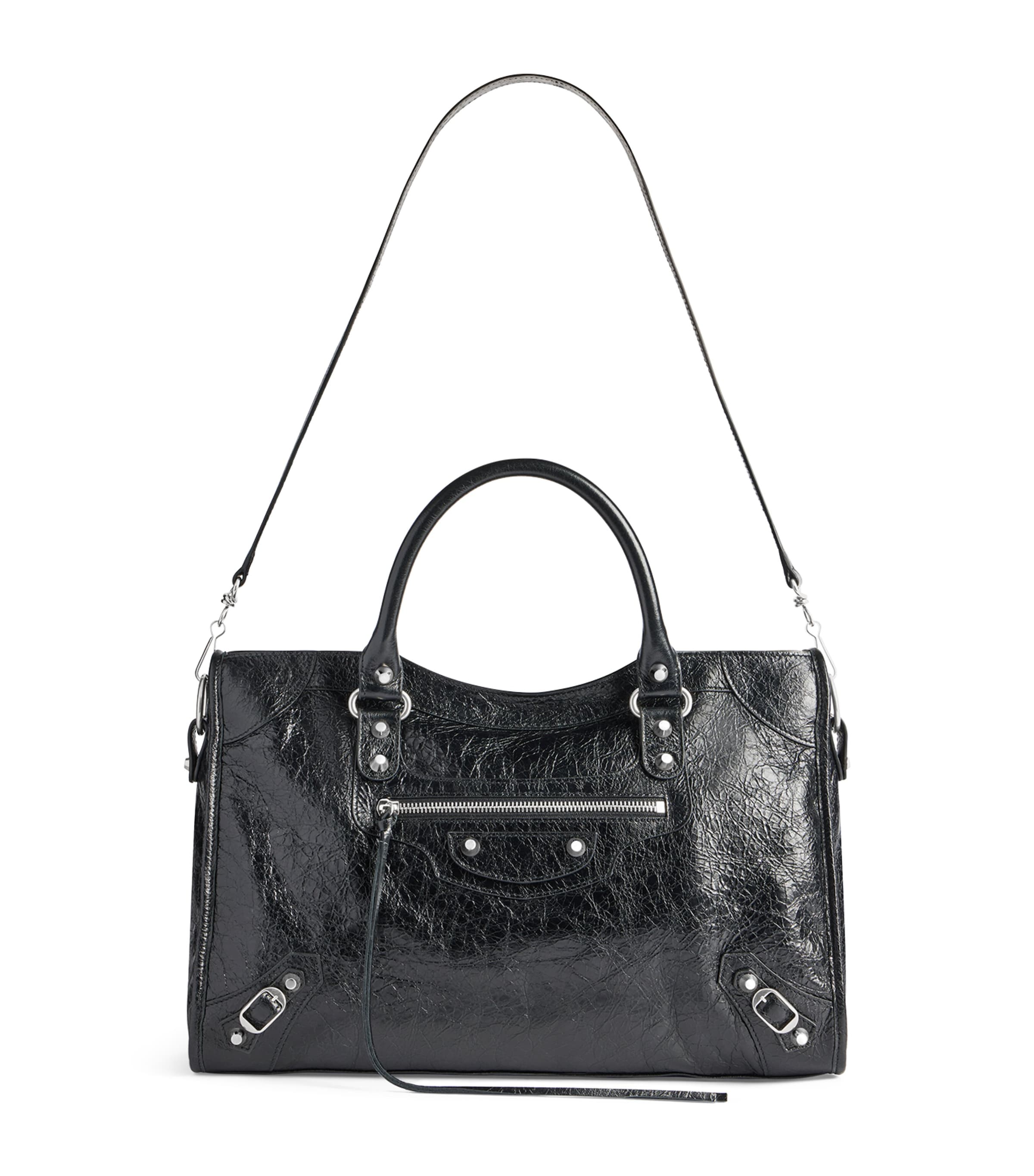 Balenciaga Medium Leather Le City Top-Handle Bag