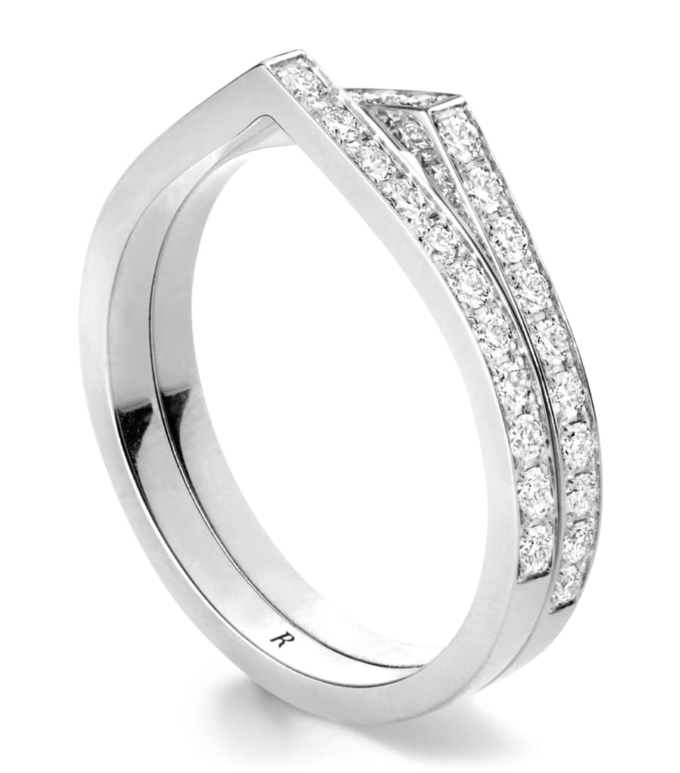 Repossi White Gold and Diamond Antifer Ring White Gold