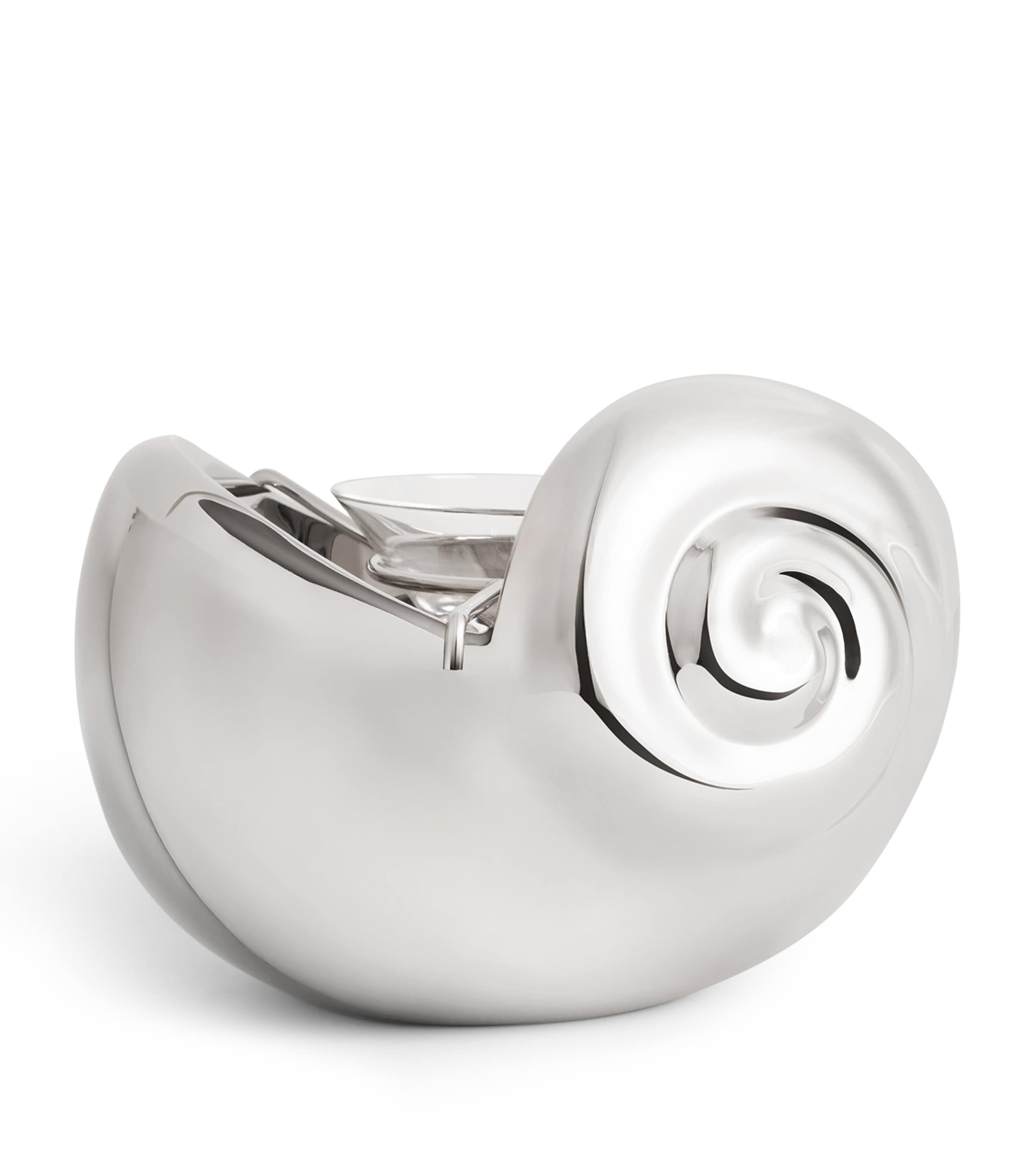 L'Objet Stainless Steel Shell Caviar Bowl (19cm)