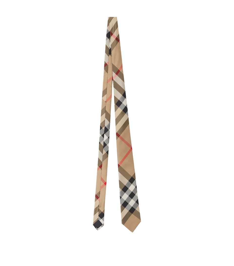 Silk Check Tie