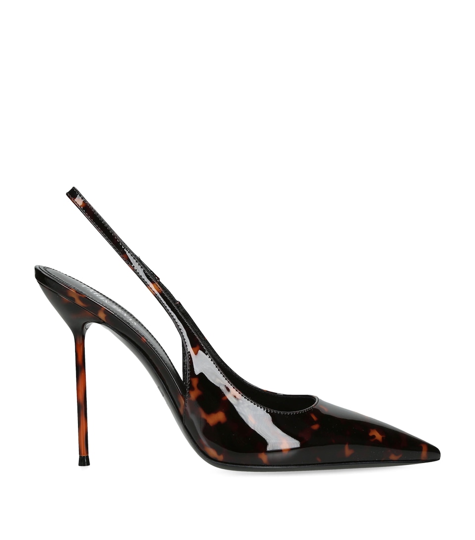Paris Texas Patent Leather Lidia Slingback Pumps 105 Dk.brn Com