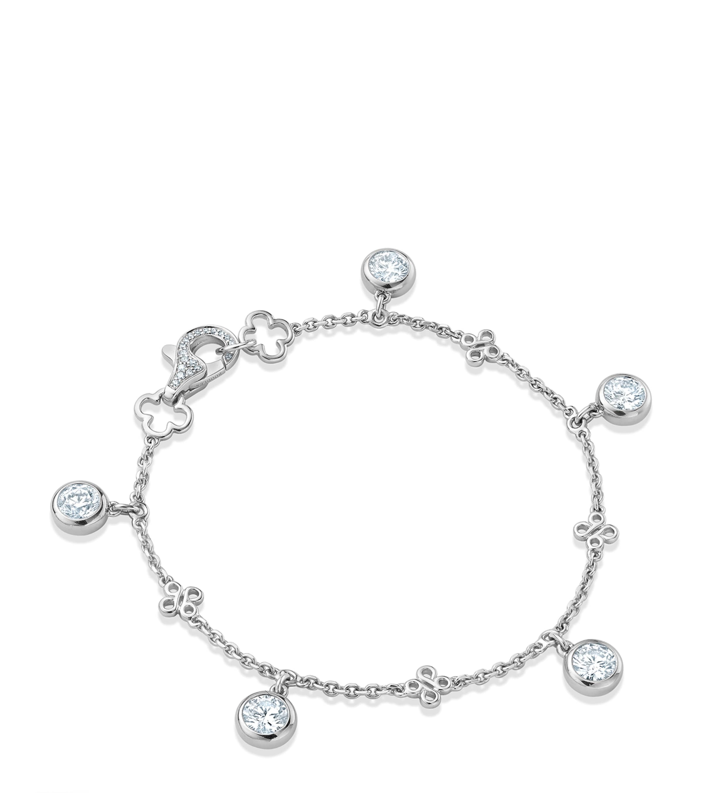 Platinum and Diamond Beach Bracelet