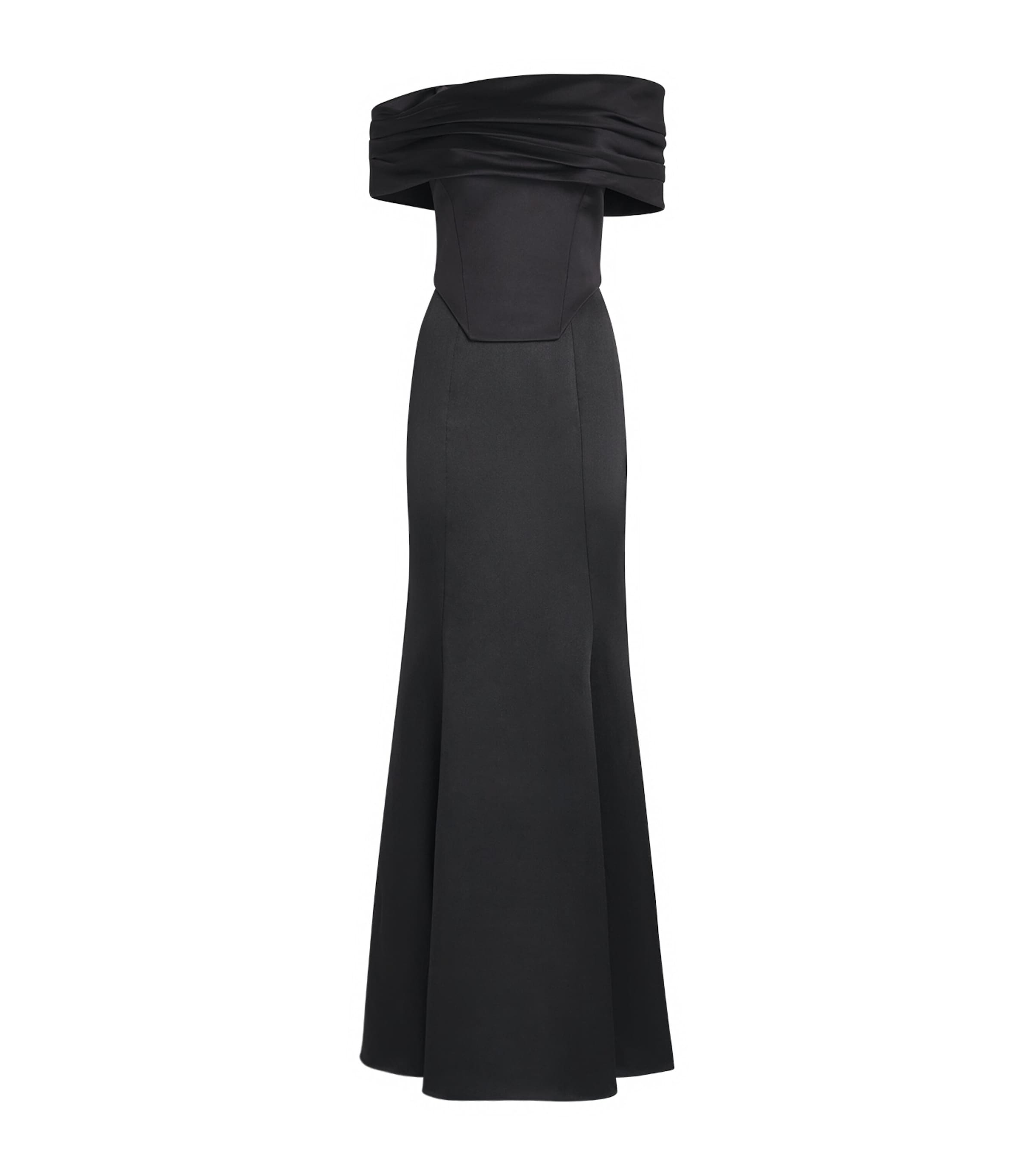Solace London Womens Corseted Alta Gown Black