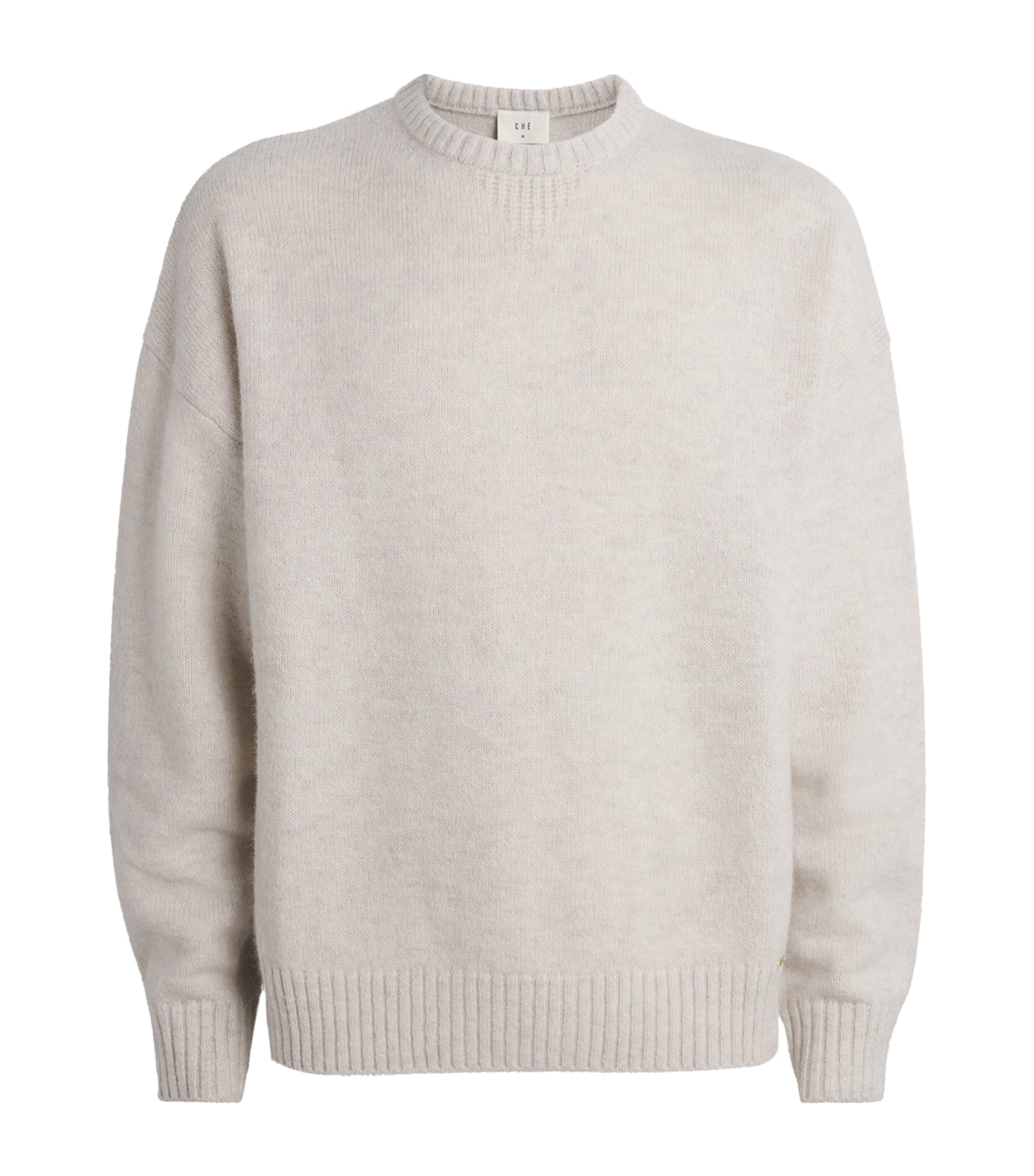 Knitted Crew-Neck Sweatshirt
