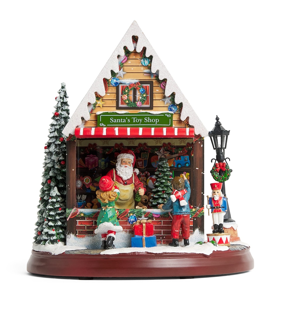 Harrods Santa Toy Shop Ornament Red