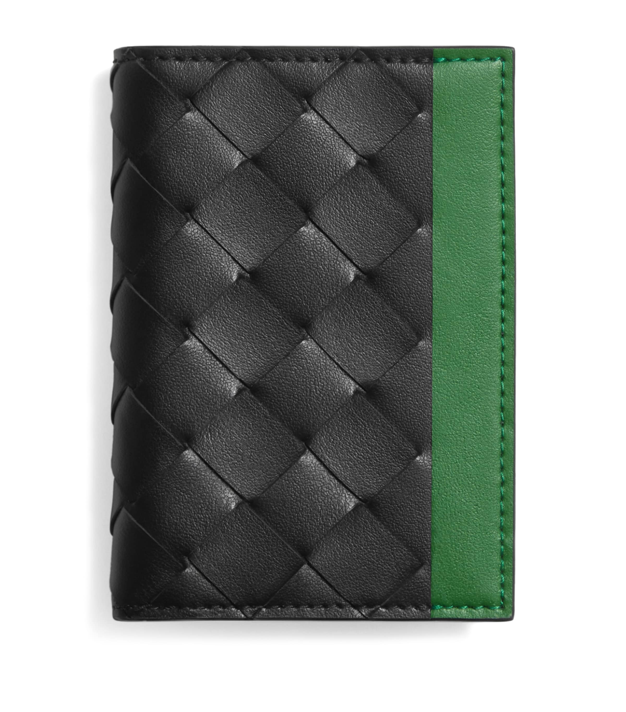 Bottega Veneta Leather Intrecciato Bifold Card Holder