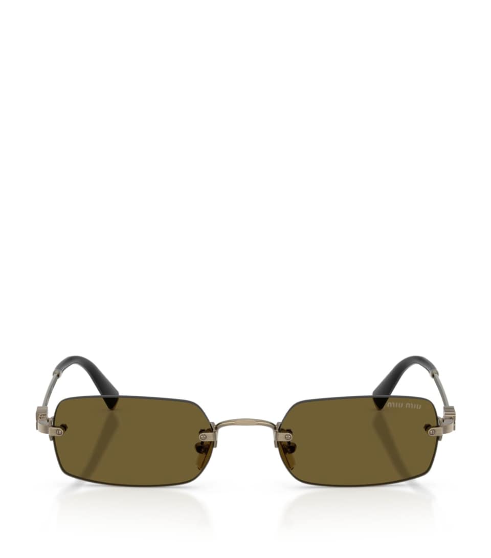 Metal Rectangular Sunglasses