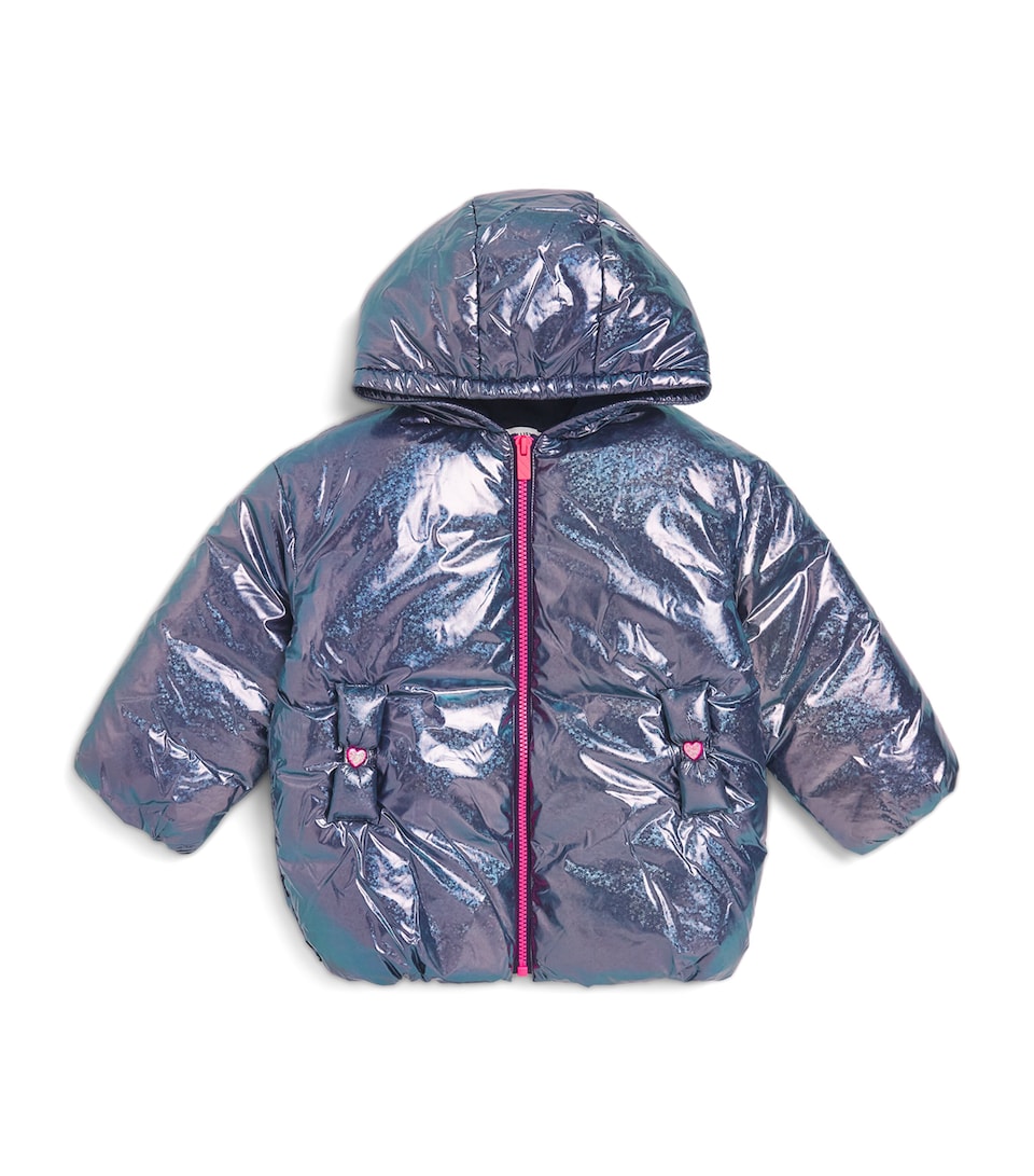 Billieblush Shiny Puffer Jacket (2-12 Years) Navy