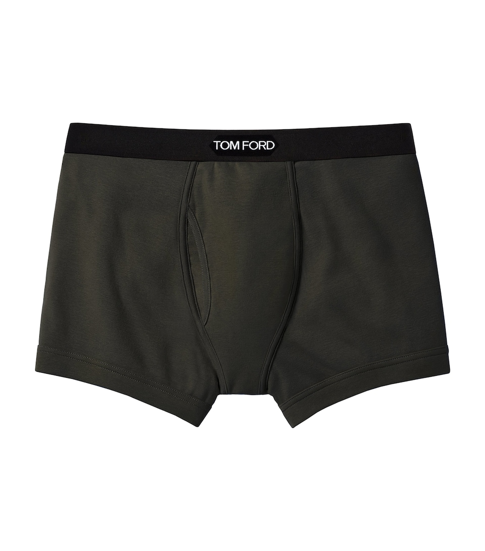 TOM FORD Mens Stretch-Cotton Logo Boxers