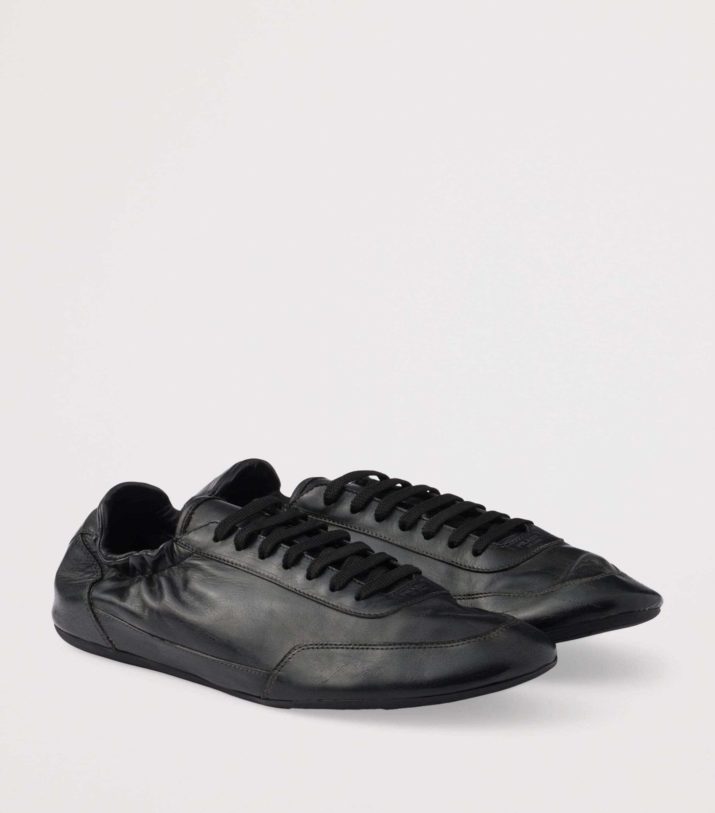 Leather Collapse Sneakers