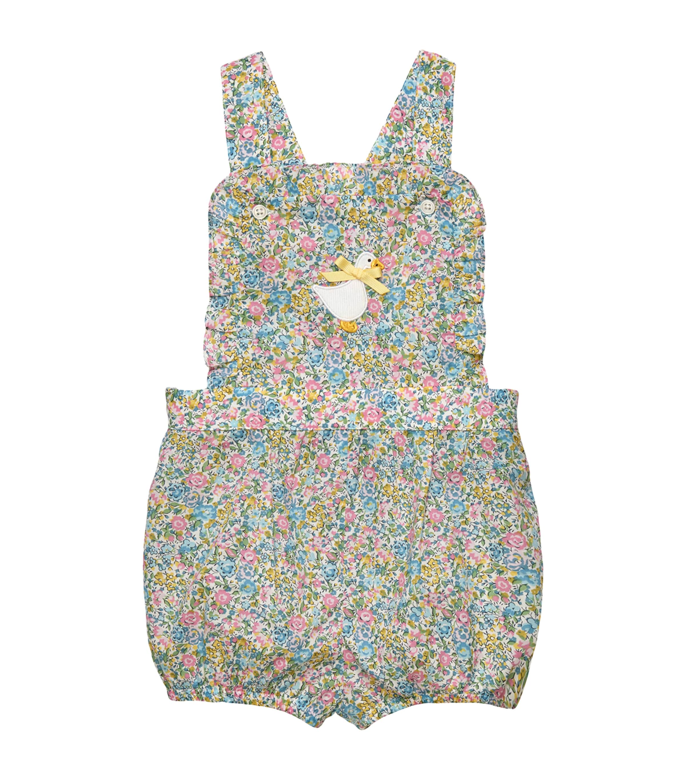 Trotters Cotton Liberty Print Bib Shorts (3-24 Months) Multi/ Emma & Georgi