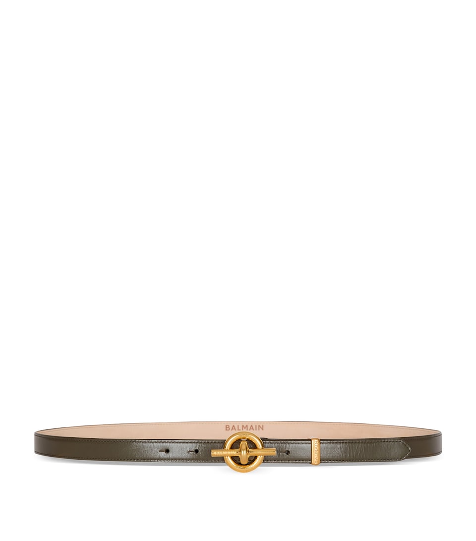 Leather Engraved T-Bar Belt