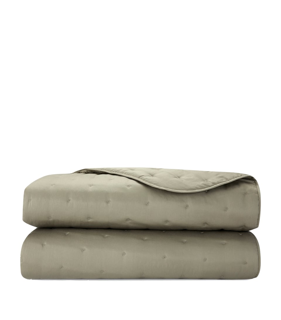 Yves Delorme Triomphe Kaki Super King Bedcover (285cm x 250cm) Kaki